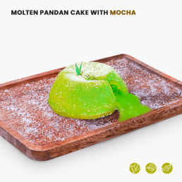 Main Hati Molten Pandan Cake with Mocha