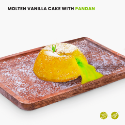 Main Hati Molten Vanilla Cake with Pandan
